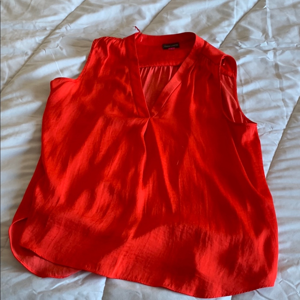 Women's Red Sleeveless Top